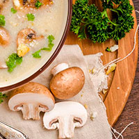 Грибной суп диетический из шампиньонов для похудения